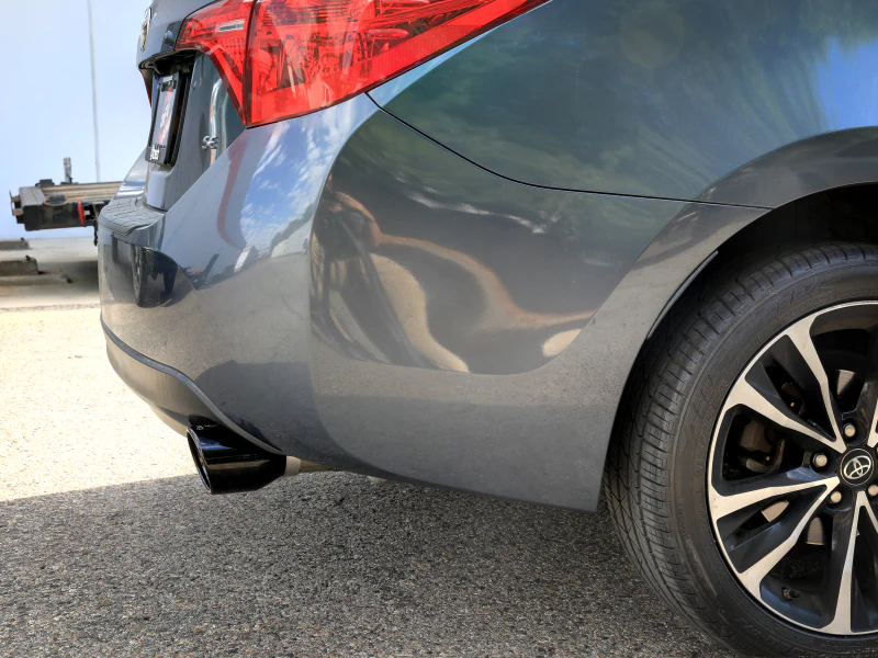 aFe 14-19 Toyota Corolla 1.8L Takeda 2.5in 304SS Axle-Back Exhaust w/ Black Tip - Image 6