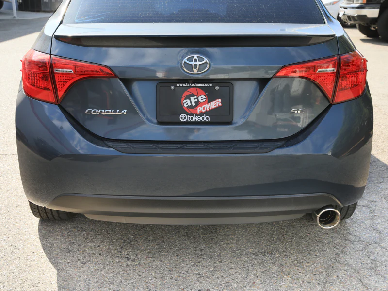 aFe 14-19 Toyota Corolla 1.8L Takeda 2.5in 304SS Axle-Back Exhaust w/ Polished Tip - Image 6