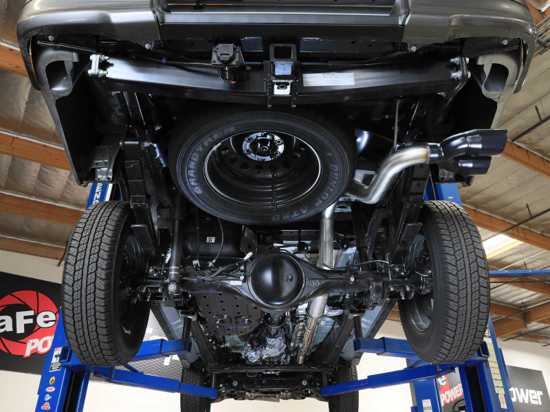 aFe 15-26 Toyota Hilux L4-2.4/2.8L (td) Vulcan Series 3in SS Rear-Side Exit Exhaust w/ Black Tip - Image 3
