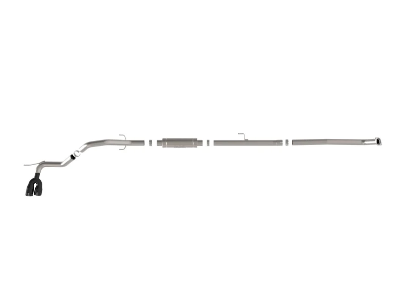 aFe 15-26 Toyota Hilux L4-2.4/2.8L (td) Vulcan Series 3in SS Rear-Side Exit Exhaust w/ Black Tip - Image 5