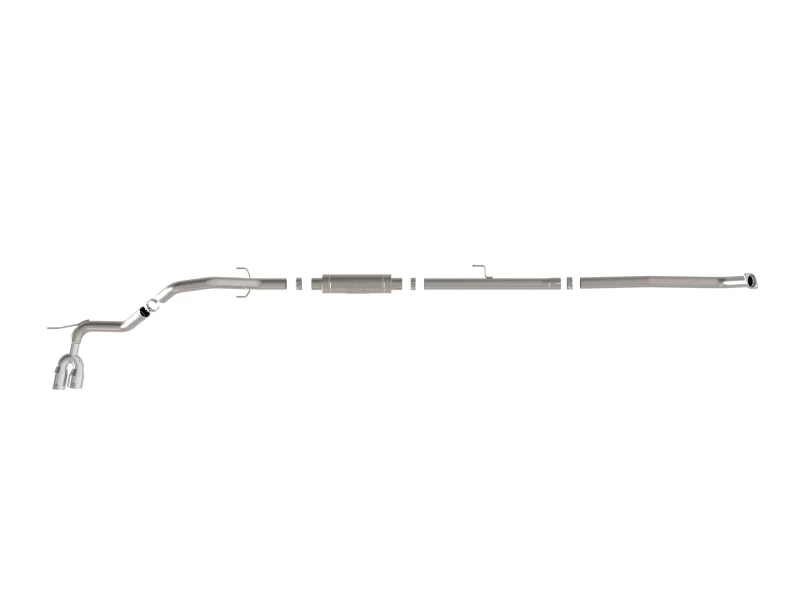aFe 15-26 Toyota Hilux L4-2.4/2.8L (td) Vulcan Series 3in SS Rear-Side Exit Exhaust w/ Polished Tip - Image 4
