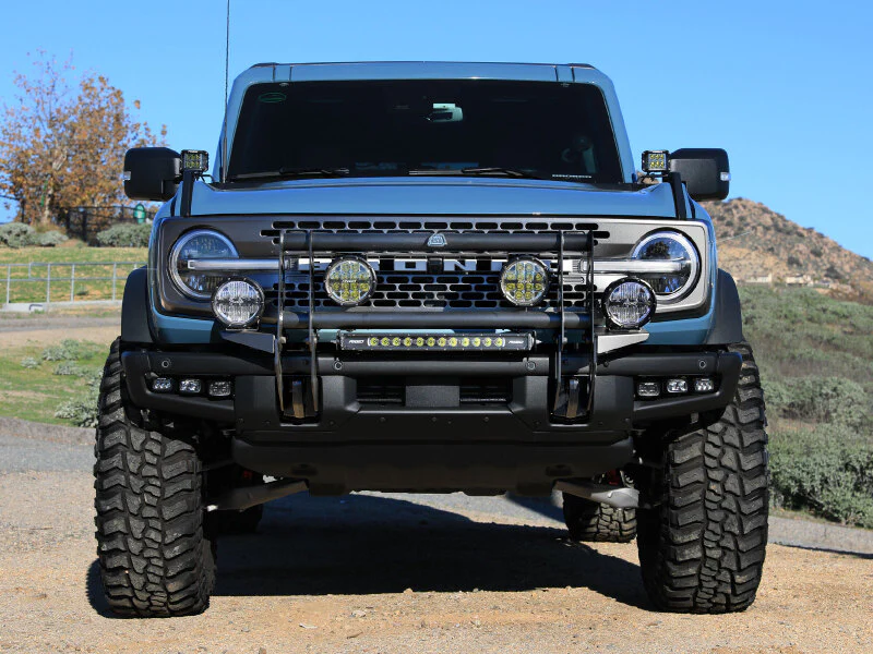 aFe 21-25 Ford Bronco Terra Guard Bull Bar w/ RIGID Lights - Image 2