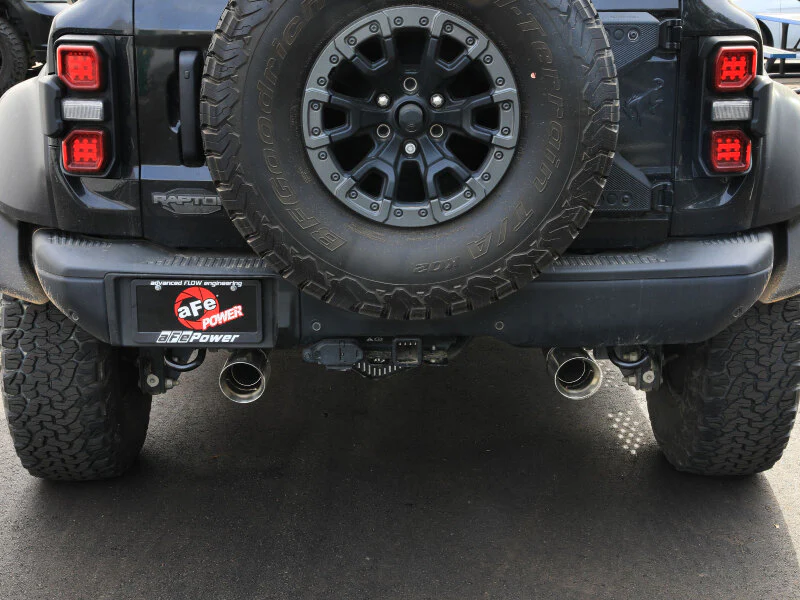 aFe 22-26 Ford Bronco V6 3.0L (tt) Vulcan Series 3in 304SS Cat-Back Exhaust System w/ Polished Tips - Image 2