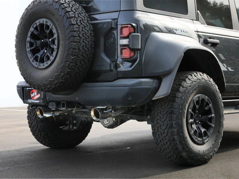 aFe 22-26 Ford Bronco V6 3.0L (tt) Vulcan Series 3in 304SS Cat-Back Exhaust System w/ Polished Tips - Image 3