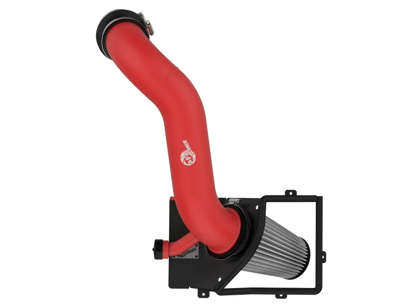 aFe Rapid 15-21 VW GTI L4 2.0L Induction Red Edition Cold Air Intake System w/ Pro DRY S Filter - Image 4