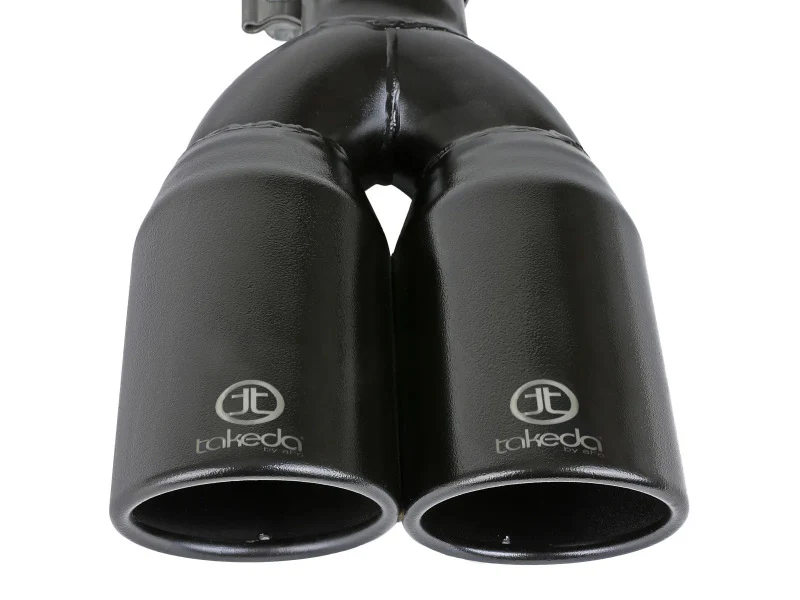aFe Takeda 304 Stainless Steel Clamp-on Exhaust Tip Black 2-1/2ininlet x 3-1/2in Outlet X 12in L - Image 4