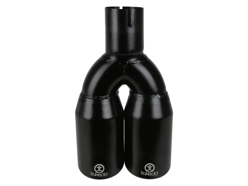 aFe Takeda 304 Stainless Steel Clamp-on Exhaust Tip Black 2-1/2ininlet x 3-1/2in Outlet X 12in L - Image 5