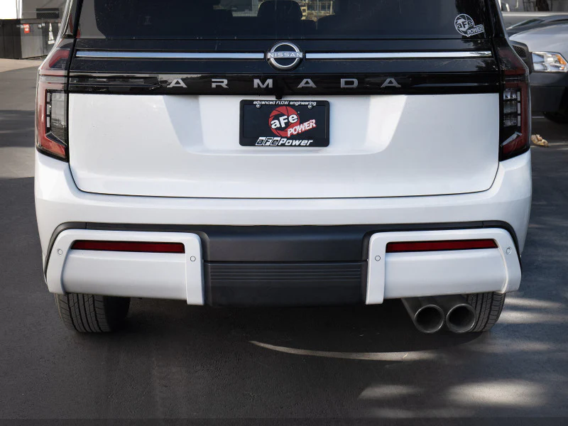 aFe Vulcan Series 3in Stainless Steel Cat-Back Exhaust w/ Black Tip Nissan Armada 25-26 V6-3.5L (tt) - Image 4