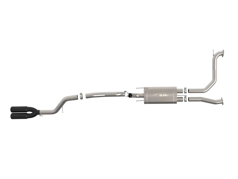 aFe Vulcan Series 3in Stainless Steel Cat-Back Exhaust w/ Black Tip Nissan Armada 25-26 V6-3.5L (tt) - Image 5