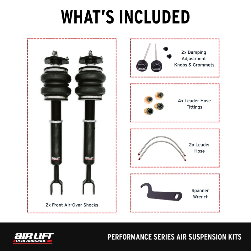 Air Lift Performance 03-06 Infiniti G35 Sedan / 03-08 Nissan 350Z Air Suspension Front Kit - Image 5