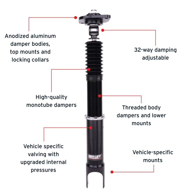 Air Lift Performance 03-06 Infiniti G35 Sedan / 03-08 Nissan 350Z Air Suspension Rear Kit - Image 4