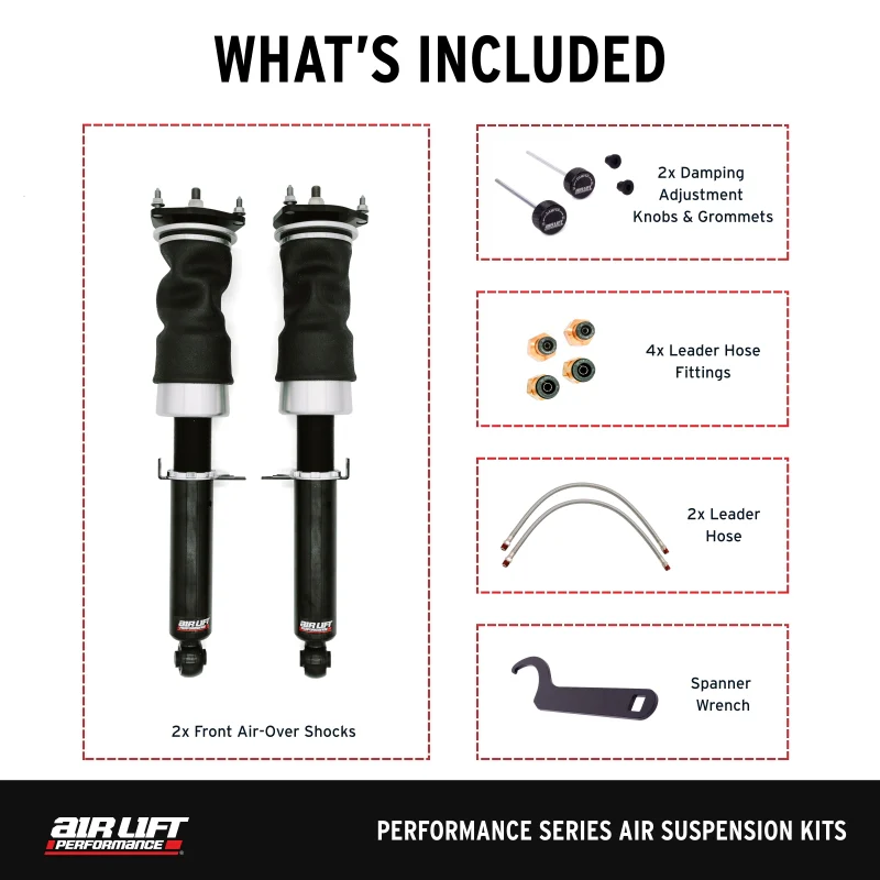 Air Lift Performance 09-13 Infiniti G37 / 09-20 Nissan 370z Front Air Suspension Kit - Image 5