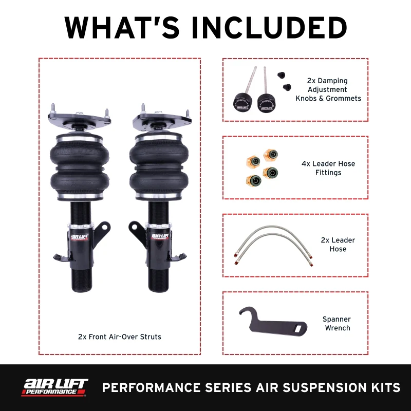 Air Lift Performance 12-25 Subaru BRZ / 12-20 Toyota GT86 Front Air Suspension Kit - Image 4