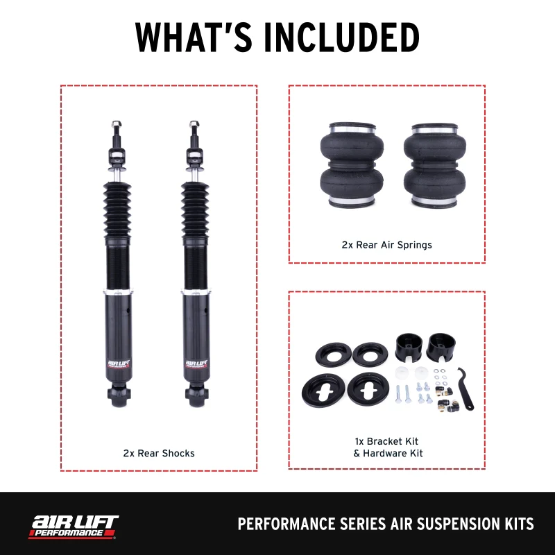 Air Lift Performance 15-20 Audi A3 / 15-24 Volkswagen GTI Air Suspension Rear Kit - Image 4