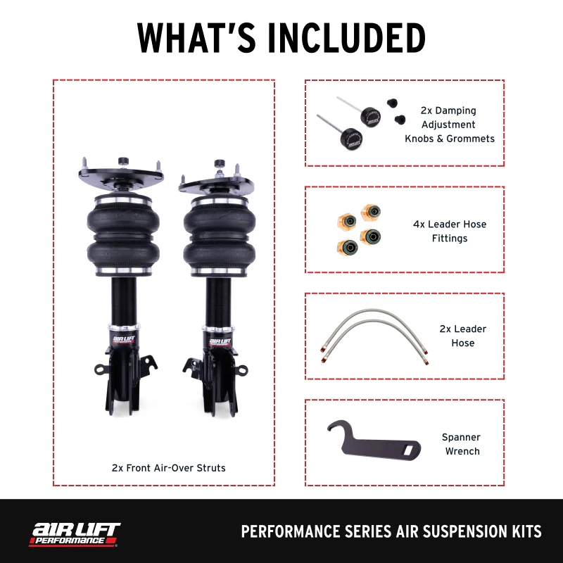 Air Lift Performance 15-21 Subaru WRX (VA) / 15-21 Subaru WRX STI (VA) Front Air Suspension Kit - Image 4