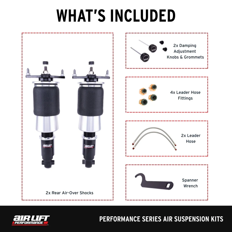 Air Lift Performance 15-21 Subaru WRX (VA) / 15-21 Subaru WRX STI (VA) Rear Air Suspension Kit - Image 7