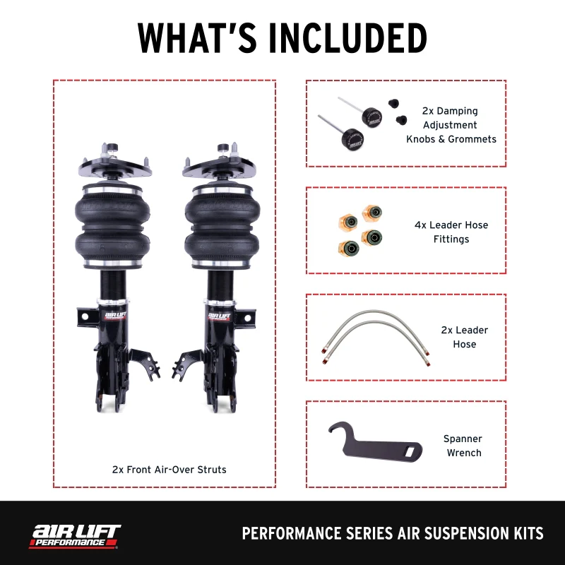 Air Lift Performance 19-25 Lexus ES300H/ES350 Front Air Suspension Kit - Image 4