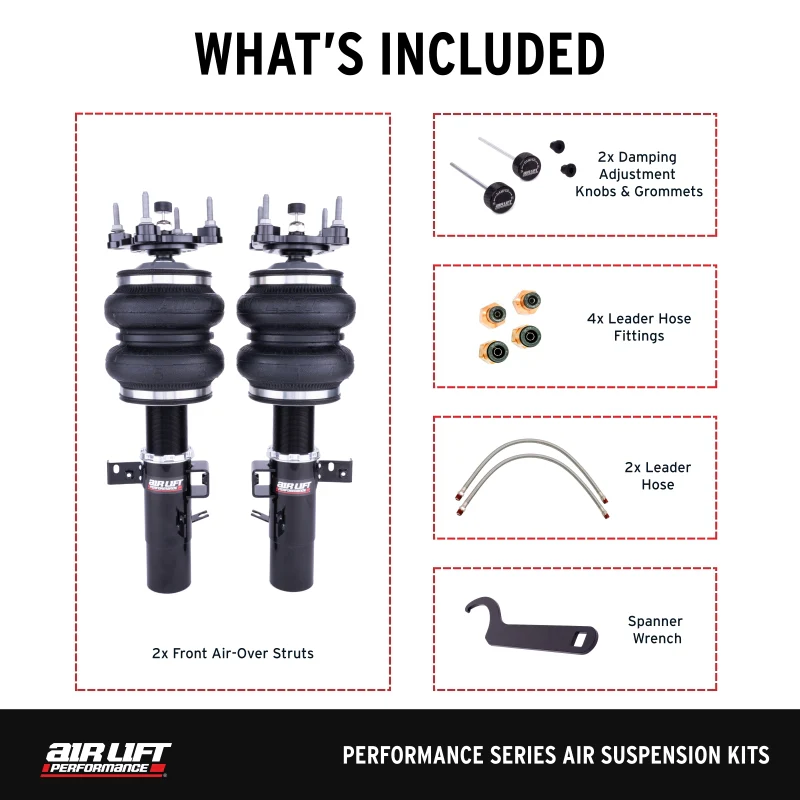 Air Lift Performance 20-24 Toyota GR Supra / 19-24 BMW Z4 (G29) Air Suspension Front Kit - Image 3