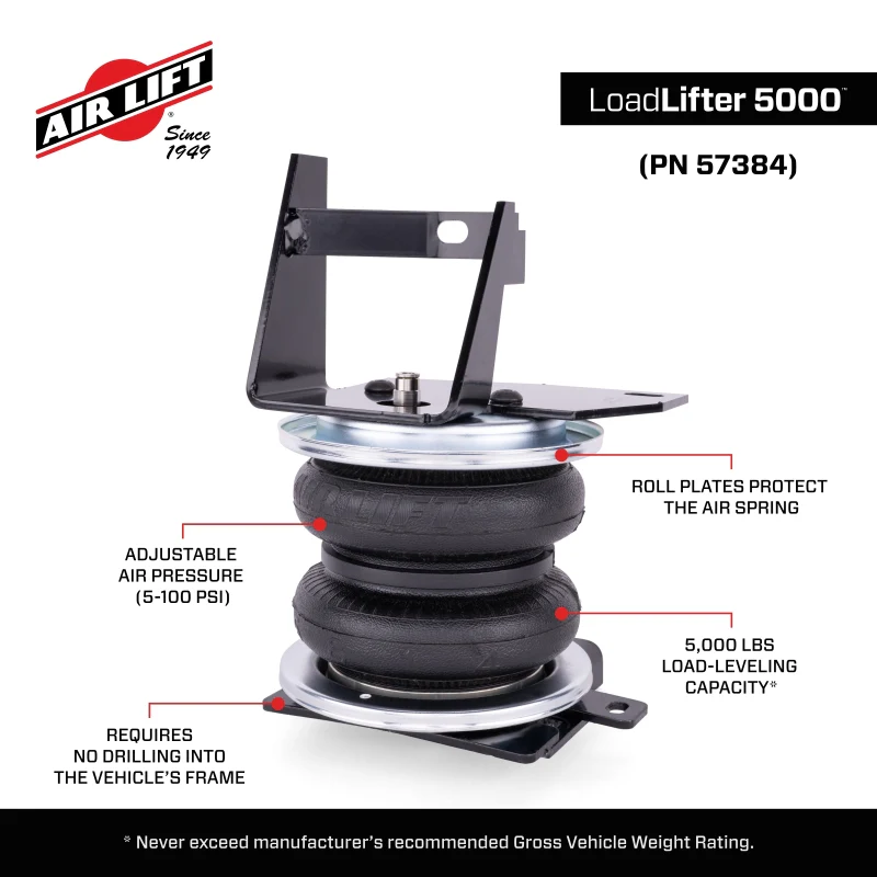 Air Lift Performance 2025 Toyota 4Runner 4WD LoadLifter 5000 Air Spring Kit - Image 7