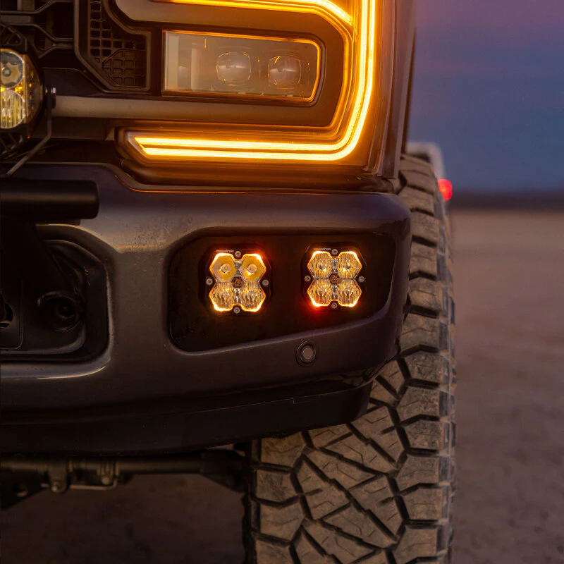 Baja Designs 2023+ Ford SD Squardon Pro 2.0 Dual Fog Pocket Kit Upfitter (Multi Patterns) - Clear - Image 2