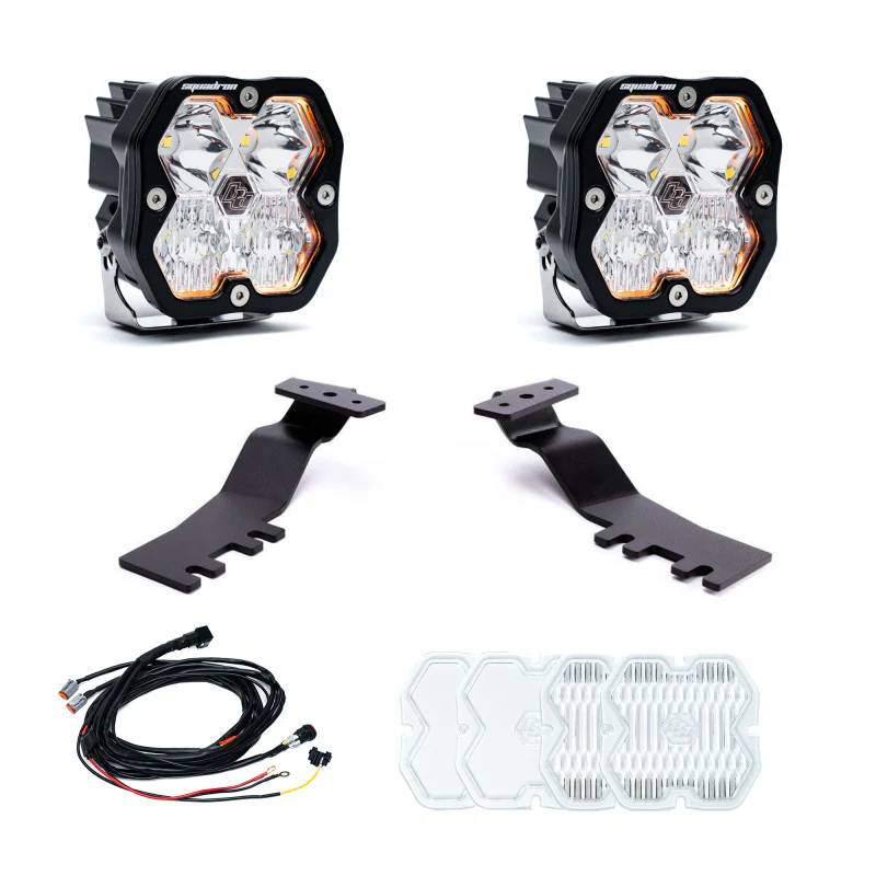 Baja Designs 2025+ Toyota 4Runner Squadron Sport 2.0 A-Pillar Kit (Driving/Combo) - Clear