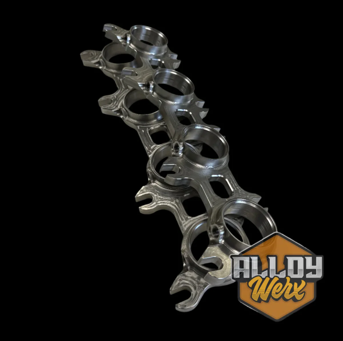 Billet Header Flanges For Ford Coyote Engine - Image 3