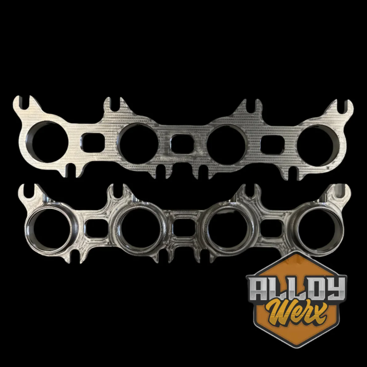 Billet Header Flanges For Ford Coyote Engine - Image 4