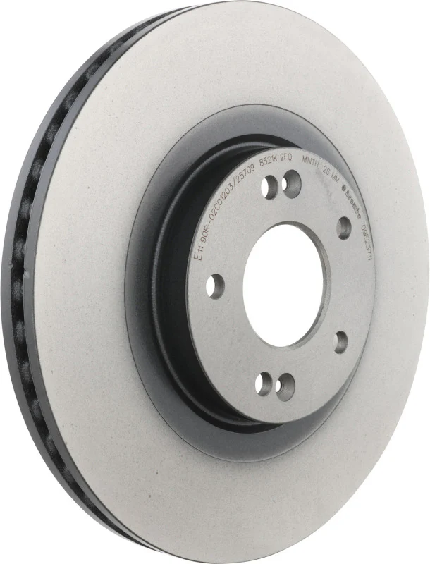 Brembo 15-18 Porsche Macan Front Grooved UV Coated Rotor