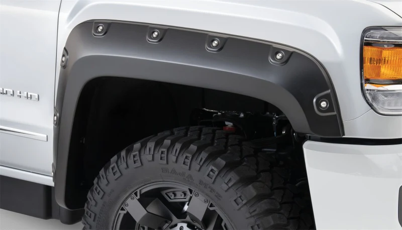Bushwacker 15-18 GMC Sierra 2500 HD Boss Pocket Style Flares 2pc - Black - Image 2