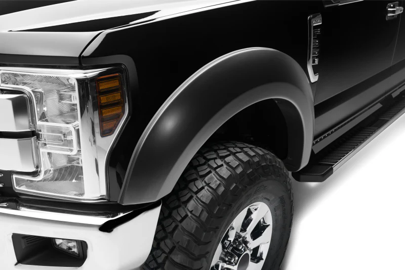 Bushwacker 17-18 Ford F-250 Super Duty Extend-A-Fender Style Flares 4pc - Black - Image 3