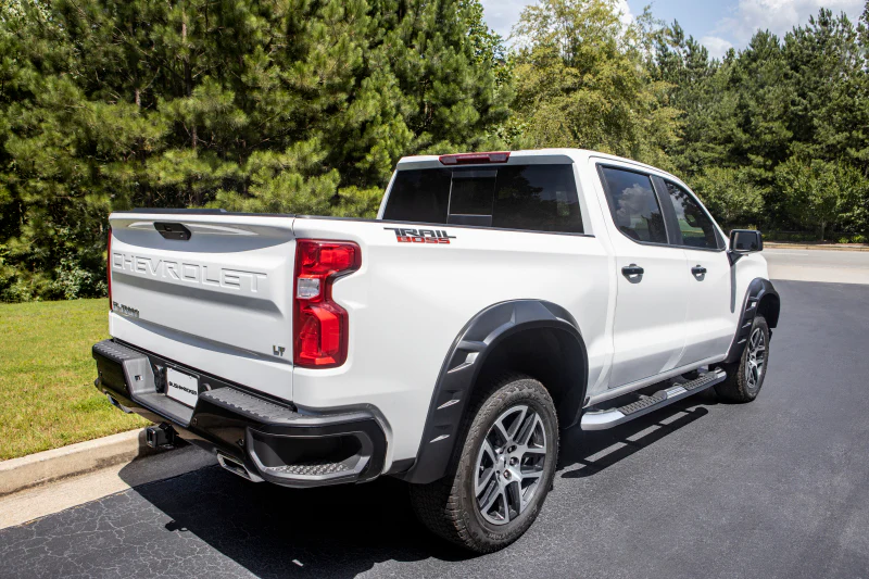 Bushwacker 19-21 Chevrolet Silverado 1500 DRT Style Flares 4pc - Black - Image 8