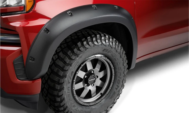 Bushwacker 19-21 Chevrolet Silverado 1500 Forge Style Flares 4pc - Black - Image 4
