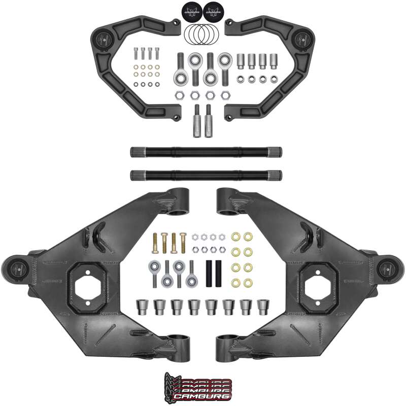 Camburg 21-25 Ford Bronco Trail Series L/T Kit w/ Axles (BILLET XJ UCA) (GRAY)