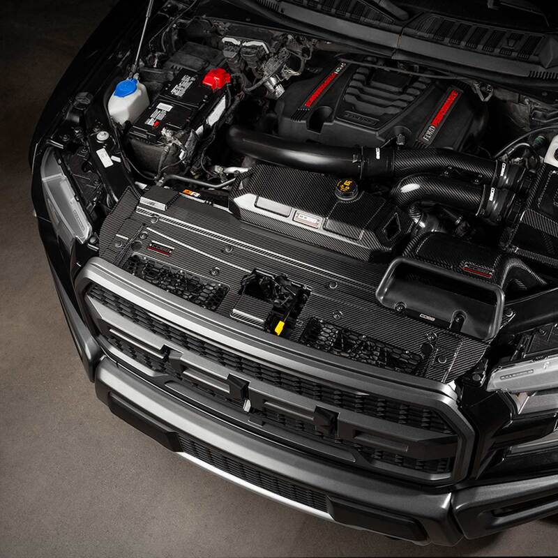 Cobb 17-20 Ford F-150 Ecoboost Raptor Redline Carbon Fiber Radiator Shroud - Image 6