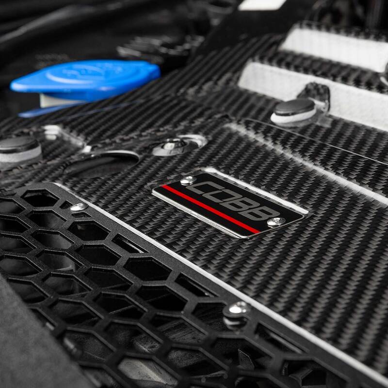Cobb 21-23 Ford F-150 Ecoboost 3.5/2.7 Raptor/Tremor/Limited Redline Carbon Fiber Radiator Shroud - Image 8