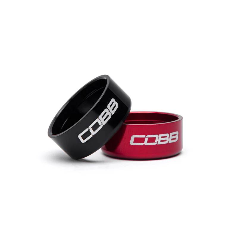 Cobb Subaru 6-Speed Tall Weighted COBB Shift Knob - White (Incl. Both Red + Blk Collars) - Image 7