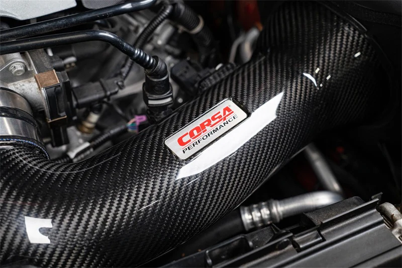 Corsa 16-24 Chevrolet Camaro SS 6.2L V8 Carbon Fiber Open Element Air Intake - Oiled - Image 3