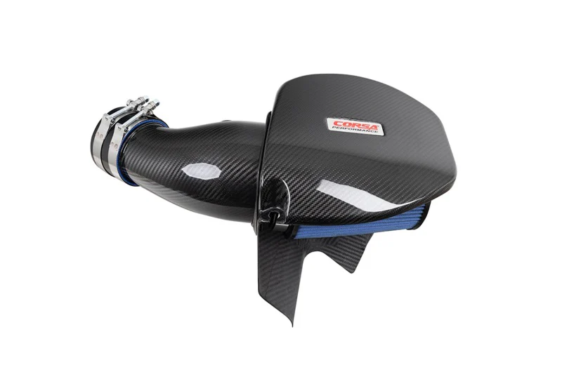 Corsa 21-23 Dodge Challenger/Charger 6.4L V8 Carbon Fiber Open Element Air Intake - Oiled