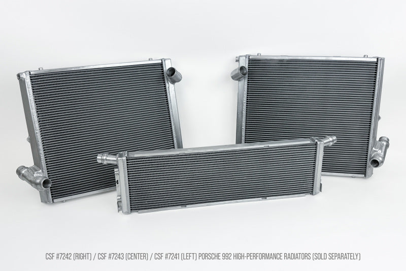 CSF 2019+ 992.1/992.2 Porsche 911(3.0LT Base/T/S/4/4S/GTS/4 GTS) High Perf Center Aluminum Radiator - Image 7