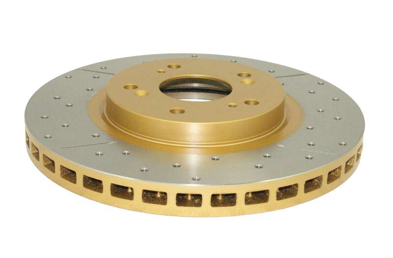 DBA 01-14 Acura CL Front Street Series Drilled & Slotted Rotor w/Gold Hat - Image 2