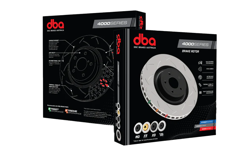 DBA 03-10 Chrysler PT Cruiser Rear Rotor Turbocharged Rear 4000 Series Slotted Rotor - Image 5