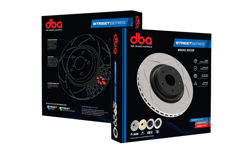 DBA 10-23 Lexus GX460 Rear Street Series Drilled & Slotted Rotor w/Gold Hat - Image 6