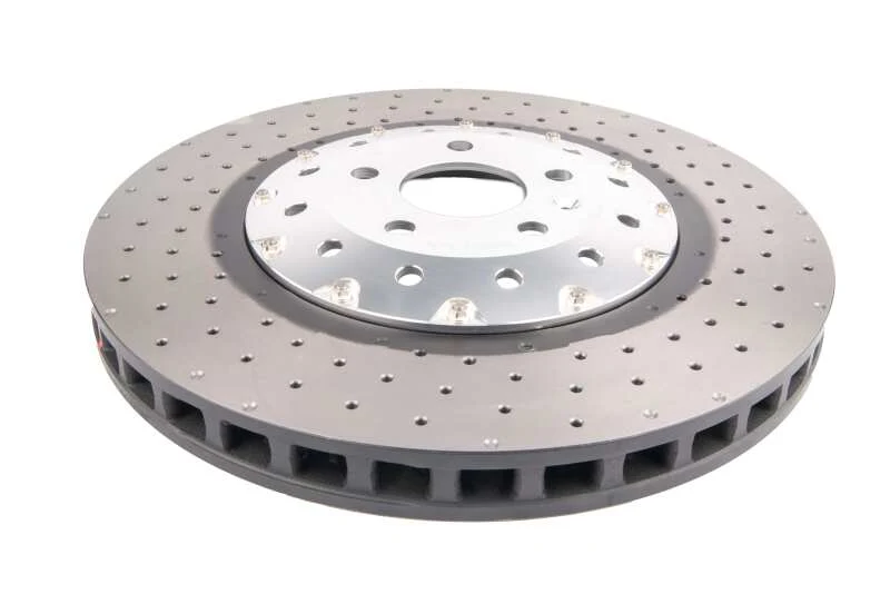 DBA 14-18 Audi RS7 Iron Rotors Front 5000 Series Drilled & Slotted Rotor w/Silver Hat