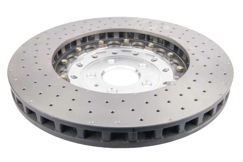 DBA 14-18 Audi RS7 Iron Rotors Front 5000 Series Drilled & Slotted Rotor w/Silver Hat - Image 2