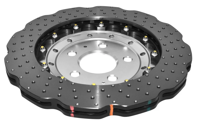 DBA 16-19 Audi R8 Iron Rotor Front 5000 Series Drilled Rotor w/Silver Hat - Image 2