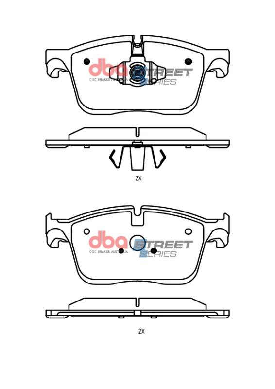 DBA 20-22 Jaguar F-Pace 350mm Front Rotor Front Street Series Brake Pads - Image 4