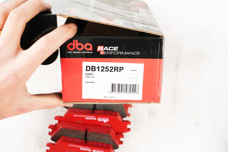 DBA 94-10 Hyundai Accent 1.3L/1.5L/1.6L Front RP Performance Brake Pads - Image 2