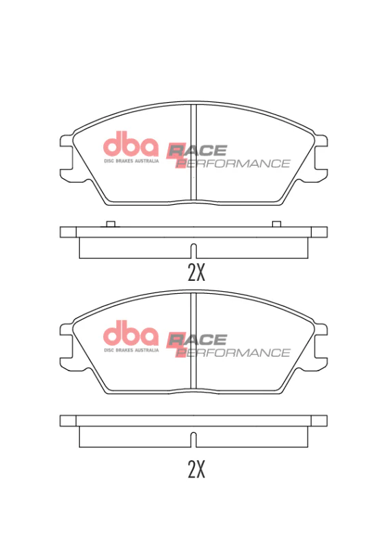 DBA 94-10 Hyundai Accent 1.3L/1.5L/1.6L Front RP Performance Brake Pads - Image 8