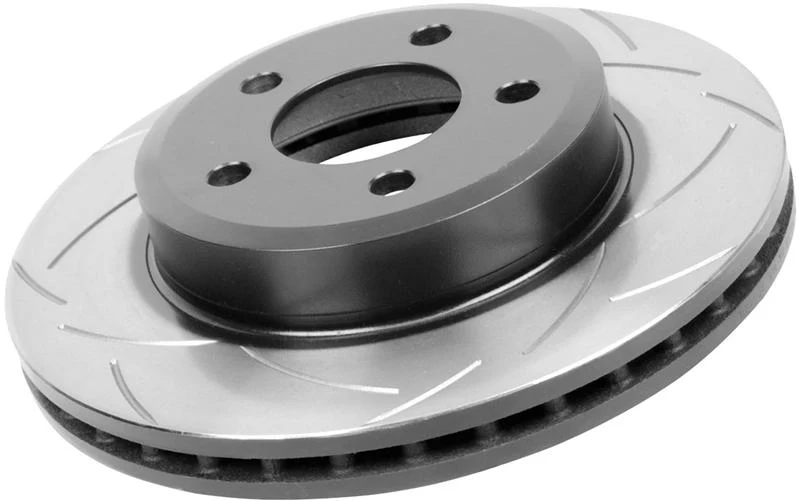 DBA 90-99 Jeep Cherokee 4WD Front Street Series Slotted Brake Rotor - Image 2