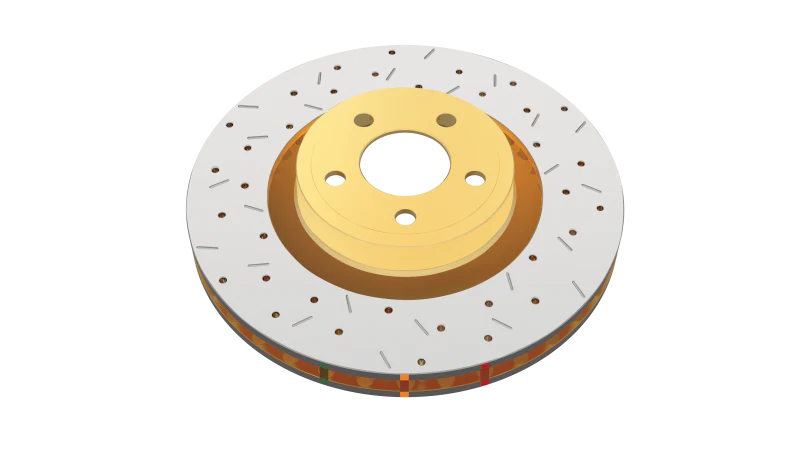 DBA 96-01 Mitsubishi Lancer Evo IV/V/VI Rear 4000 Series XS Drilled & Slotted Rotor - Image 3
